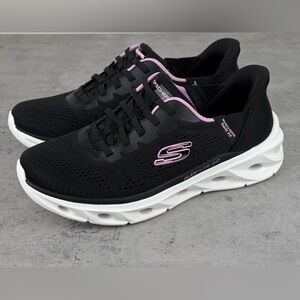 Skechers Women's Slip On Hands Free Swift Fit Shoes - SIZE 7 BLACK New No Box